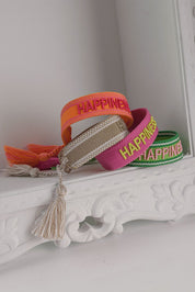 HICHIC Happiness PINK KNITTED BRACELET