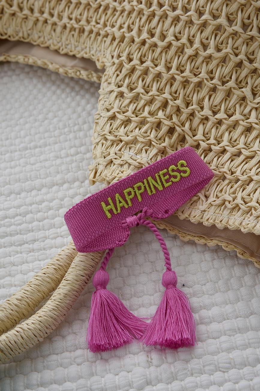 HICHIC Happiness PINK KNITTED BRACELET