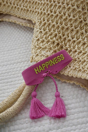 HICHIC Happiness PINK KNITTED BRACELET