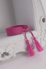 HICHIC Happiness PINK KNITTED BRACELET