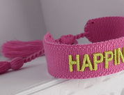 HICHIC Happiness PINK KNITTED BRACELET