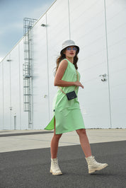 PISTACHIO POCKET SWEAT DRESS HICHIC Mina 