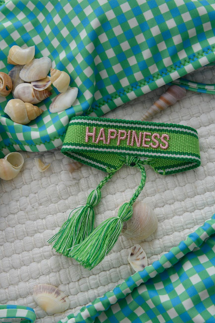 HICHIC Happiness GREEN KNITTED BRACELET