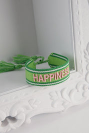 HICHIC Happiness GREEN KNITTED BRACELET